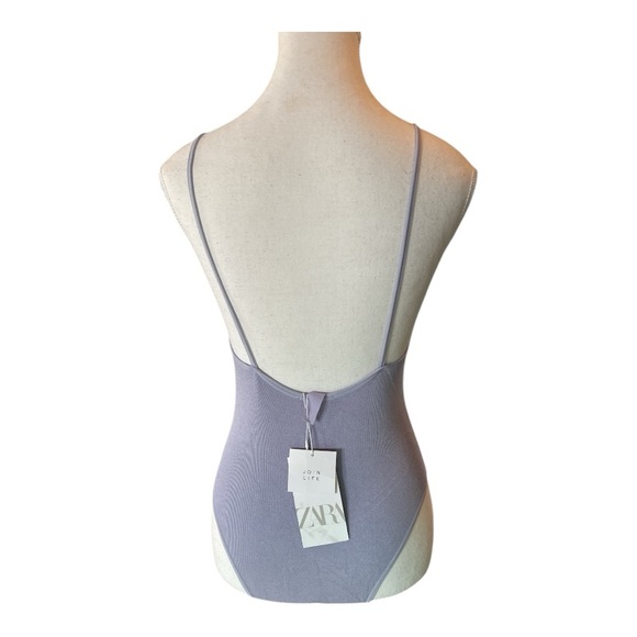 NWT ZARA Limitless Contour Collection Lilac SuperSoft Bodysuit Sz M-L - Picture 5 of 7